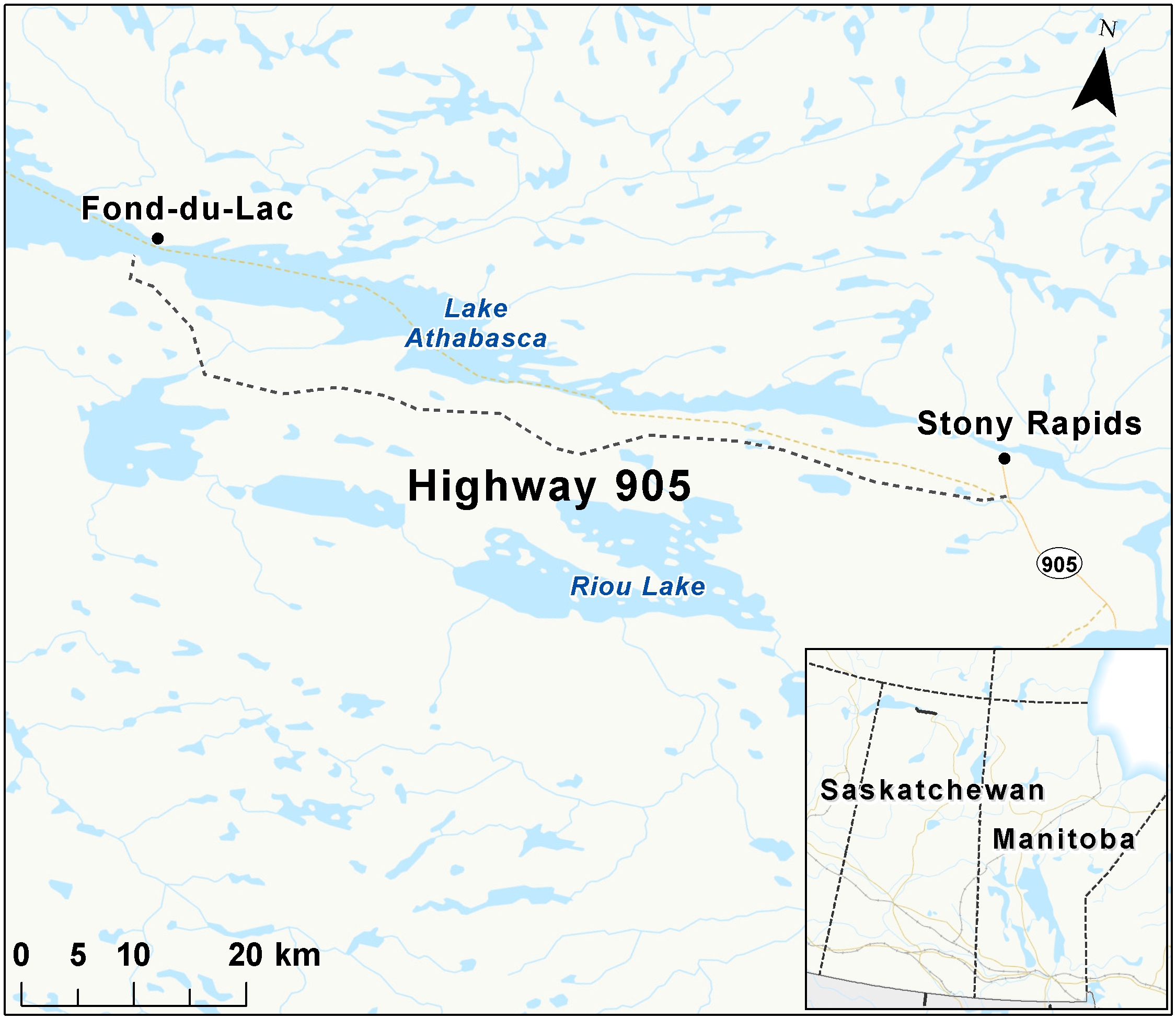 Map depicting the location of the project, as described in the current document.