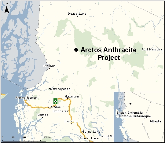 Map depicting the location of the project, as described in the current document.