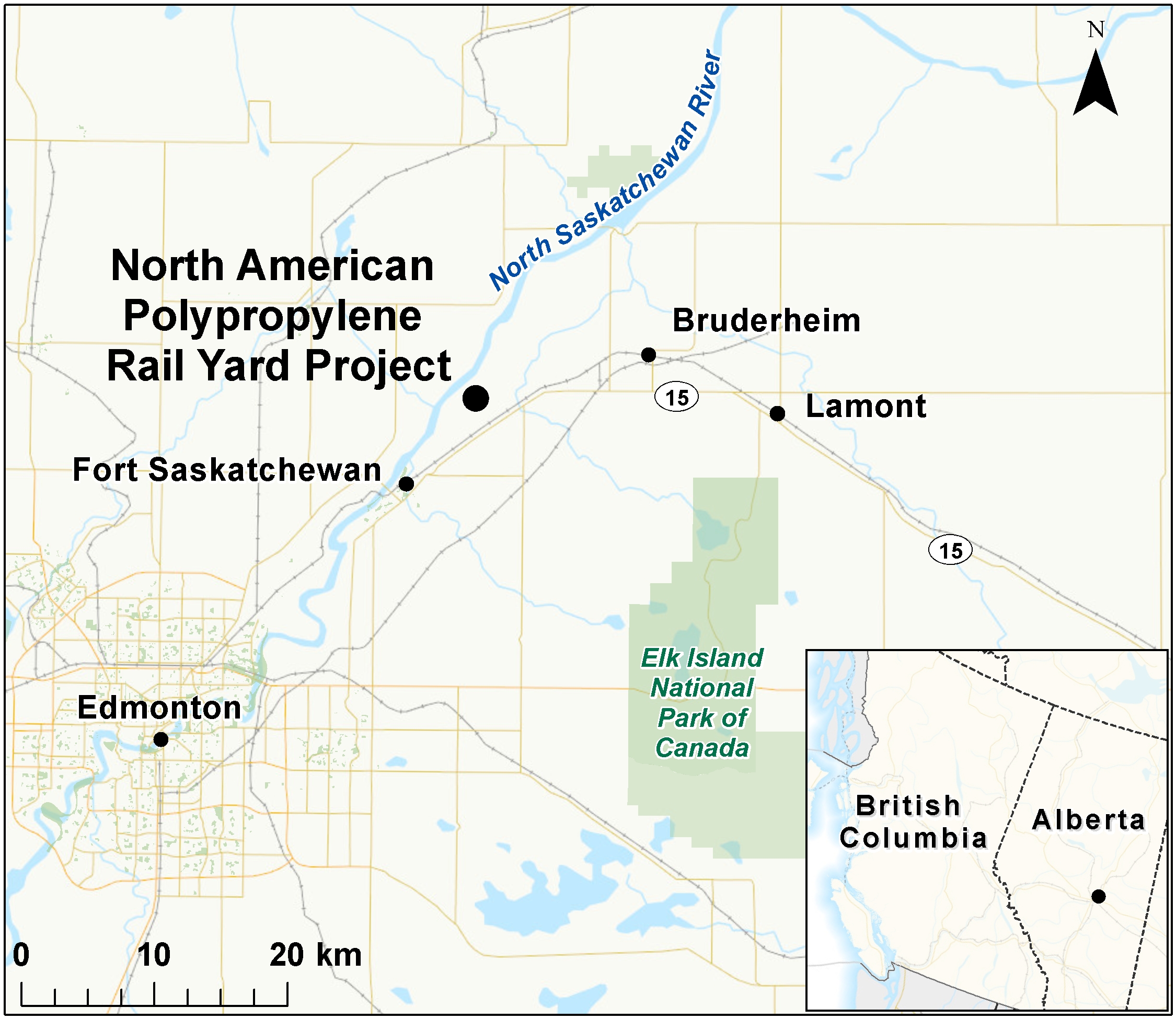 Map depicting the location of the project, as described in the current document.